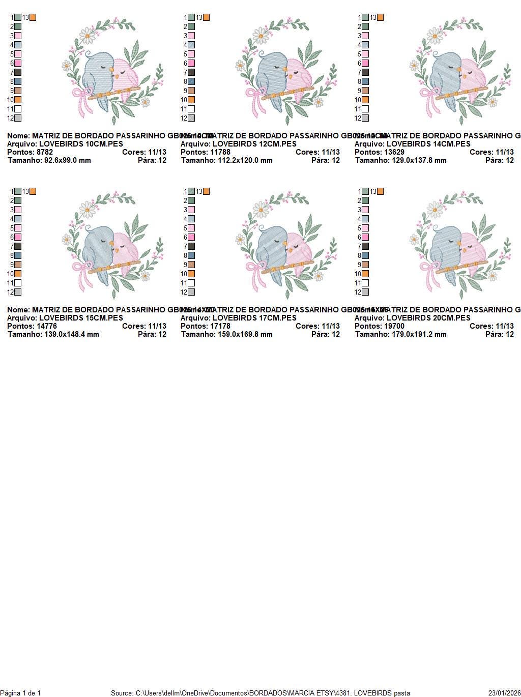 Love Birds embroidery designs - Family Bird machine embroidery pattern - Family Couple with flowers file - Instant digital download pes jef
