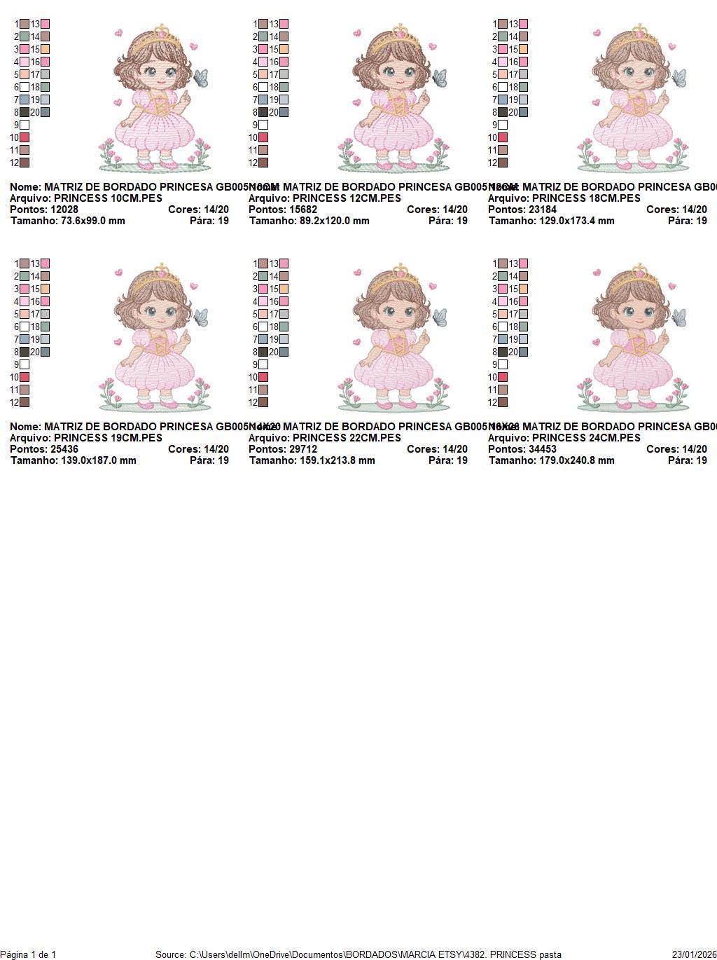 Princess with flowers embroidery designs - Baby girl with crown and hearts machine embroidery pattern - Instant digital download pes dst jef