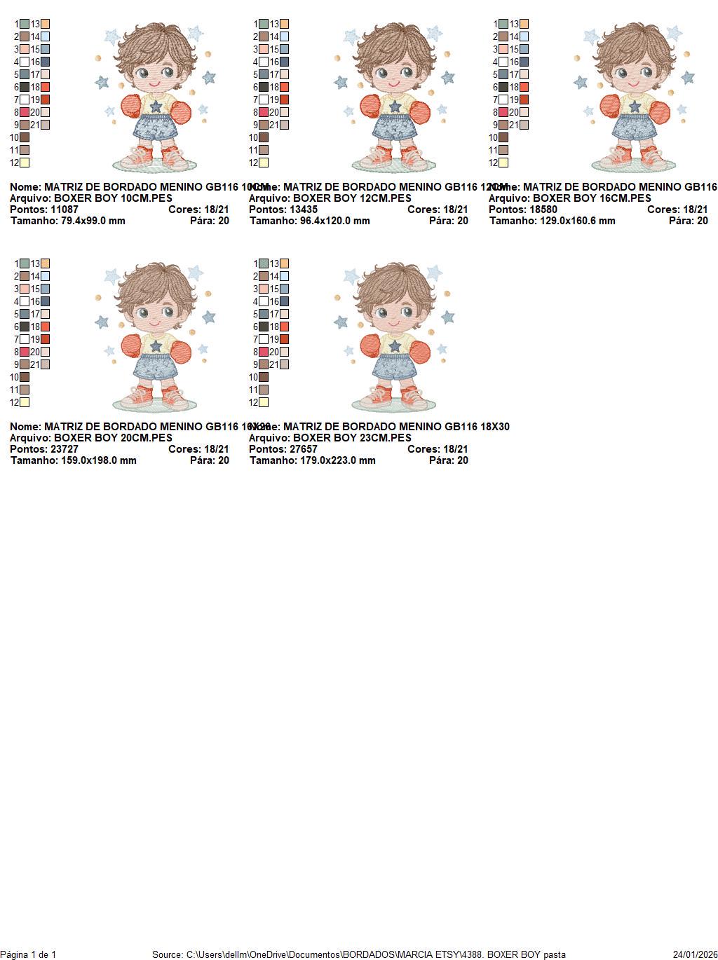Boxer Boy embroidery designs - Baby Boy athlete machine embroidery file - Fighter Pugilist file - Instant digital download pes jef dst hus