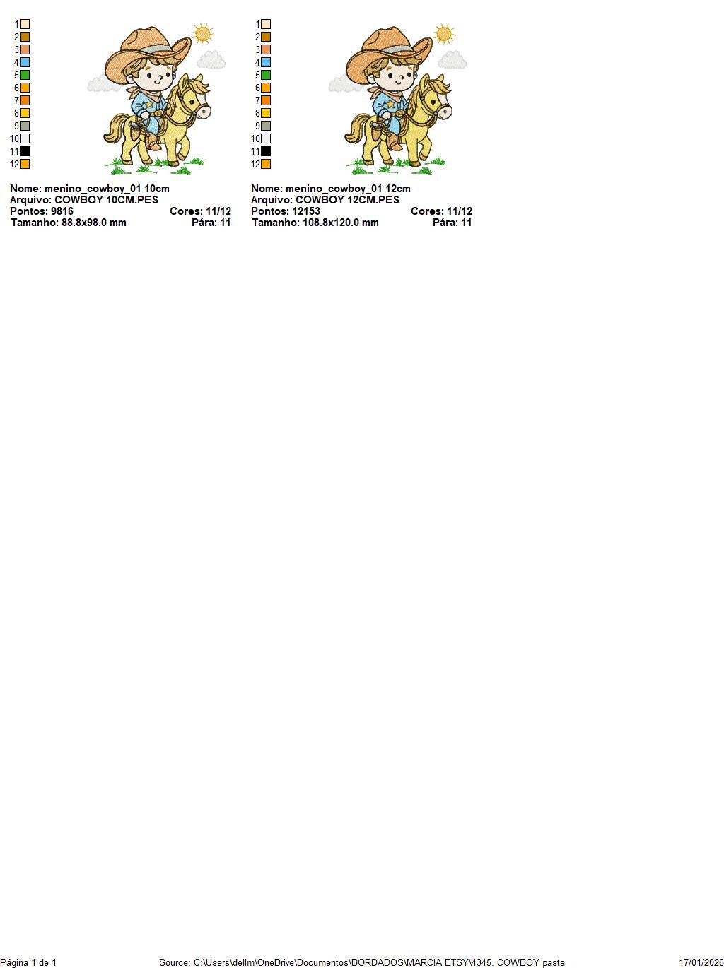 Cowboy embroidery design - Baby boy with horse and cowboy hat machine embroidery pattern - Farm ranch file - Instant digital download pes