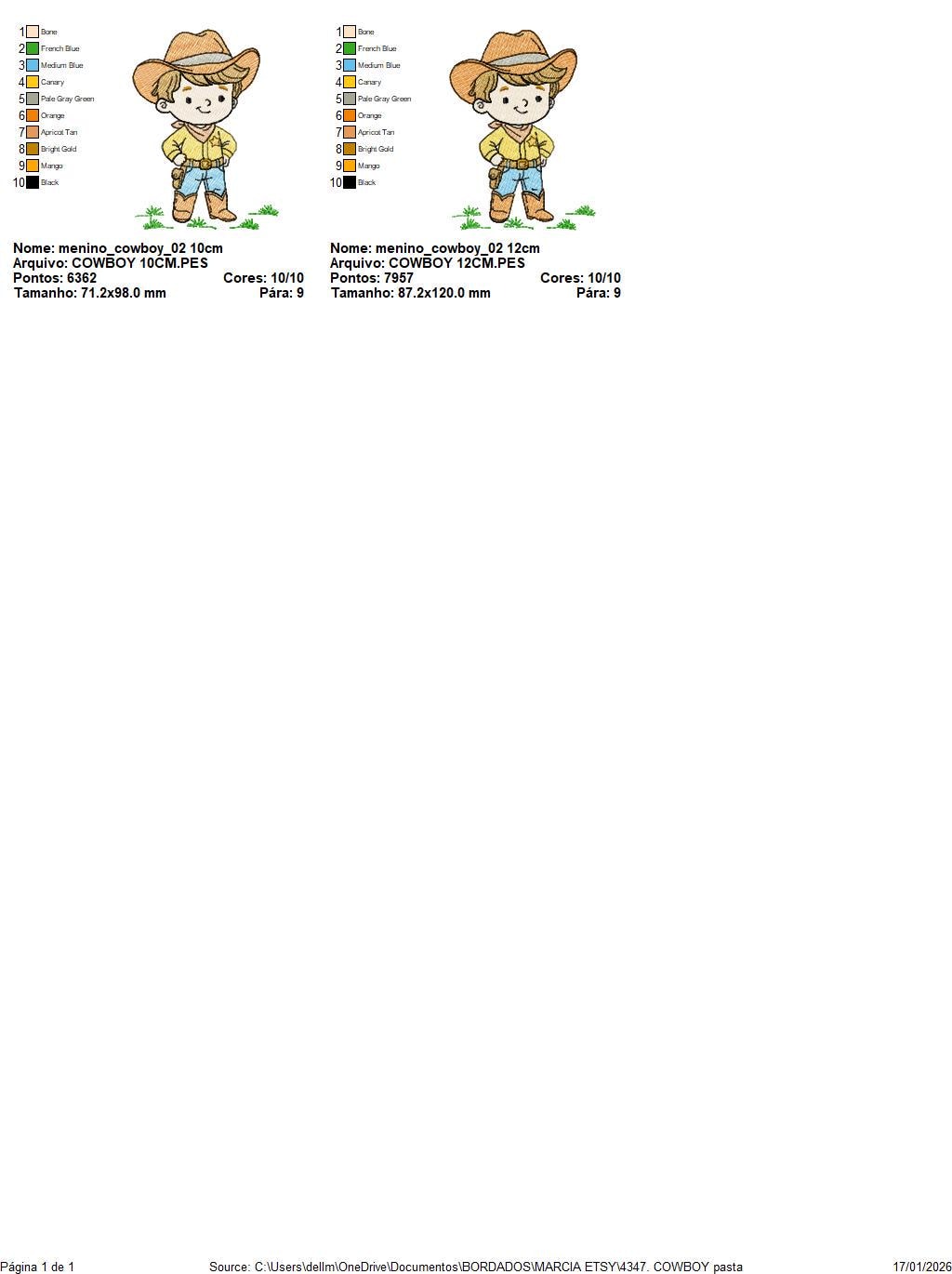 Cowboy embroidery design - Baby boy with cowboy hat machine embroidery pattern - Farm ranch file - Instant digital download pes jef dst hus