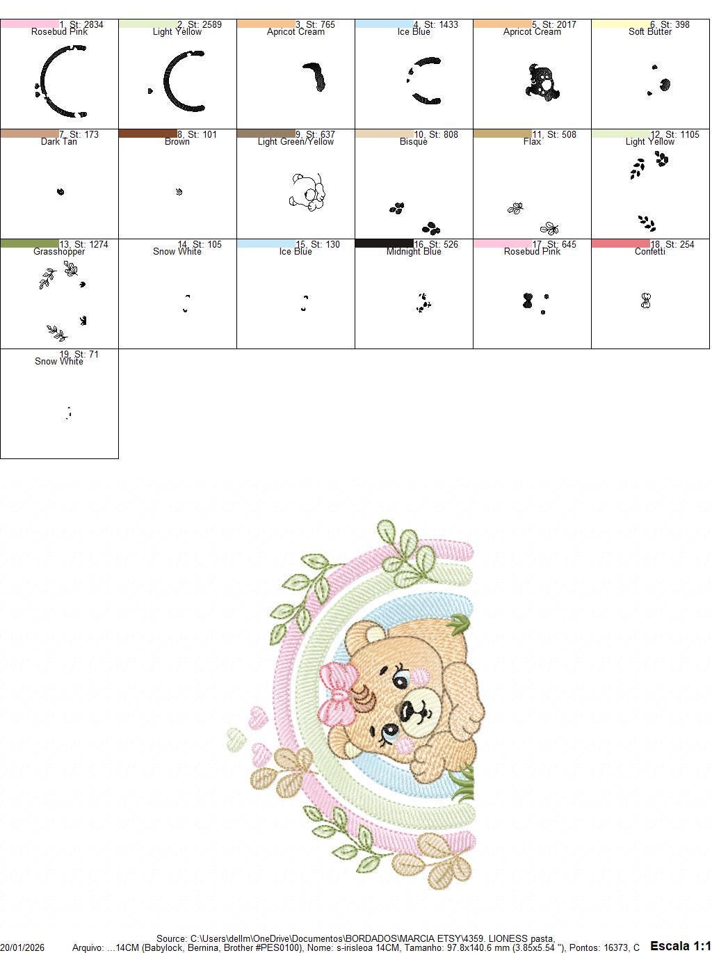 Lioness embroidery designs - Safari wild animal machine embroidery pattern - Baby girl rainbow file - Female Lion - Instant download pes jef