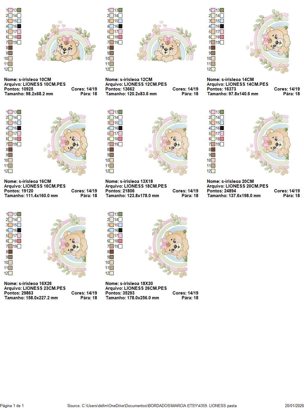 Lioness embroidery designs - Safari wild animal machine embroidery pattern - Baby girl rainbow file - Female Lion - Instant download pes jef