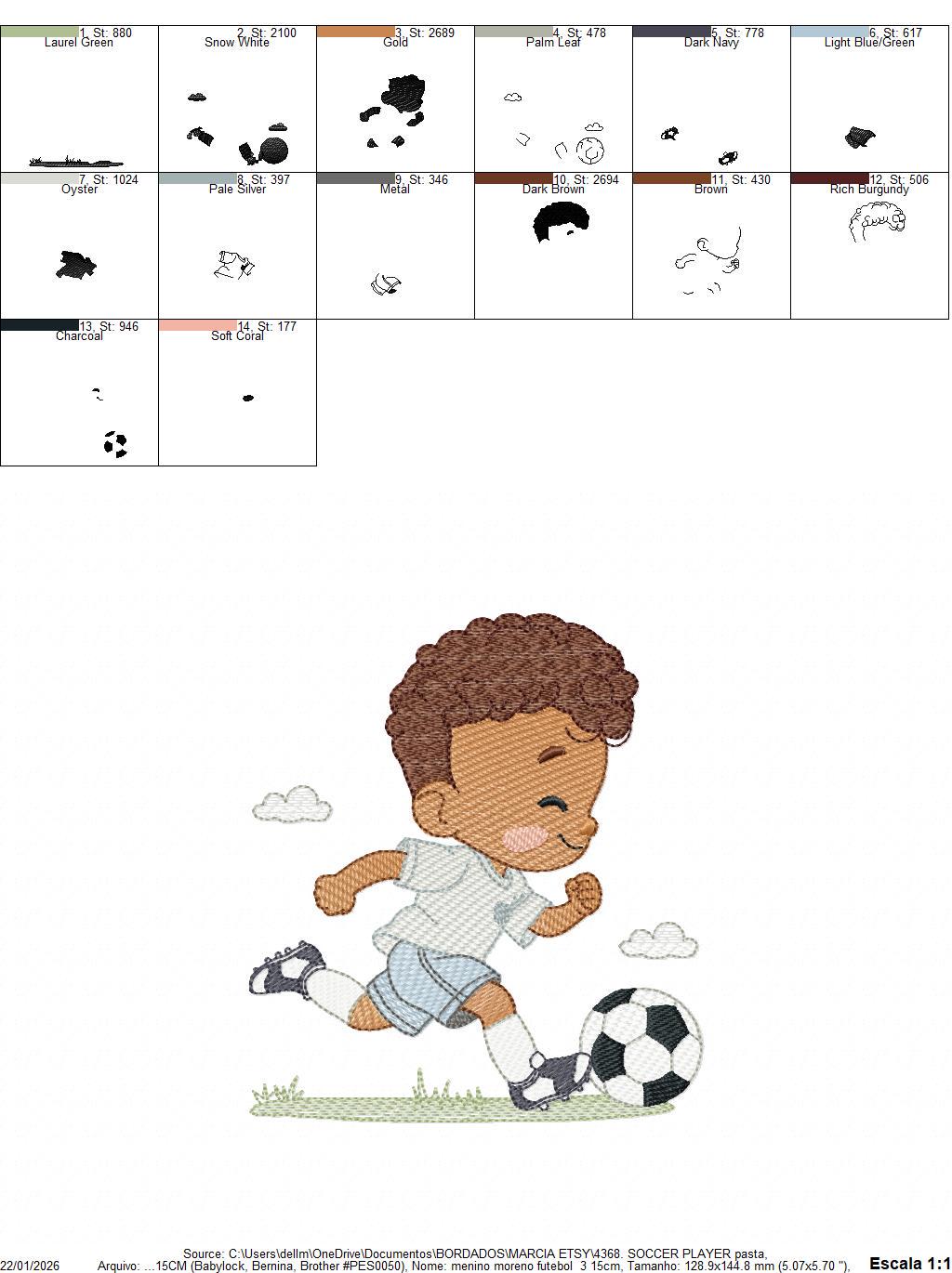 Soccer player embroidery designs - Baby Boy with curly hair machine embroidery file - Boy with soccer ball file - Instant digital download