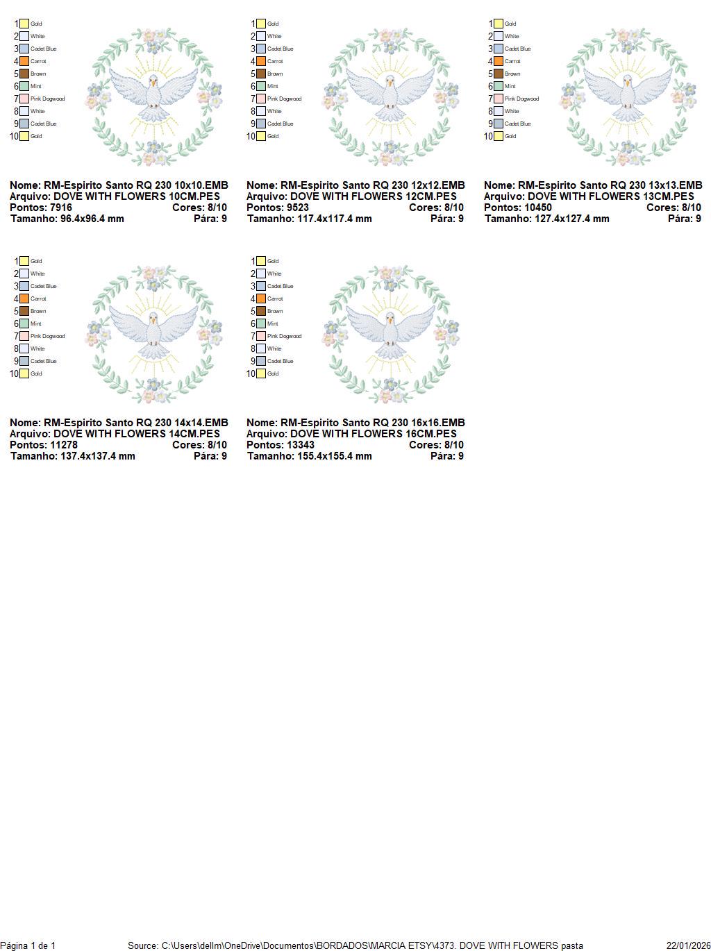 Dove embroidery designs - Holy Spirit machine embroidery pattern - Catholic Religious Eucharist file - Instant digital download pes jef dst