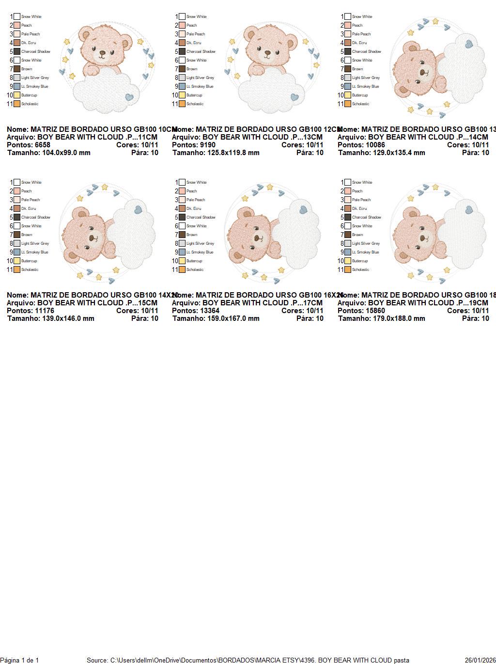 Male Bear with cloud and stars embroidery designs - Baby Boy Teddy Bear machine embroidery pattern - Instant digital download pes jef dst