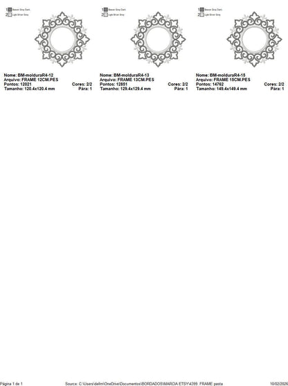 Monogram Wreath embroidery designs - Floral Roses Frame machine embroidery pattern - Kitchen Tea Towel file - Instant digital download pes