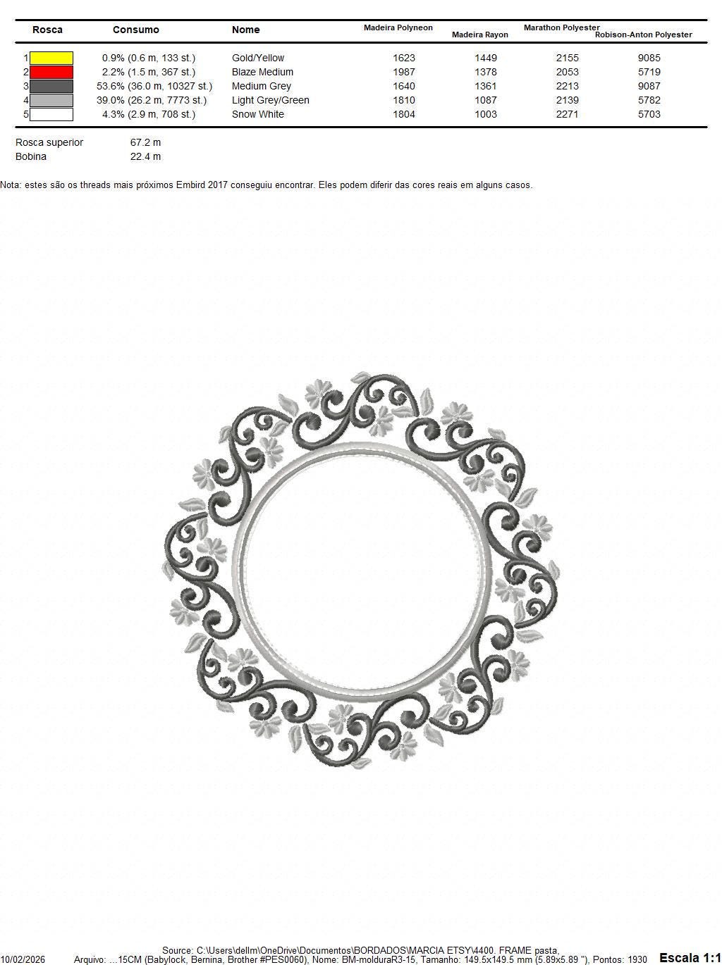 Monogram Wreath embroidery designs - Floral Roses Frame machine embroidery pattern - Kitchen Tea Towel file - Instant digital download pes