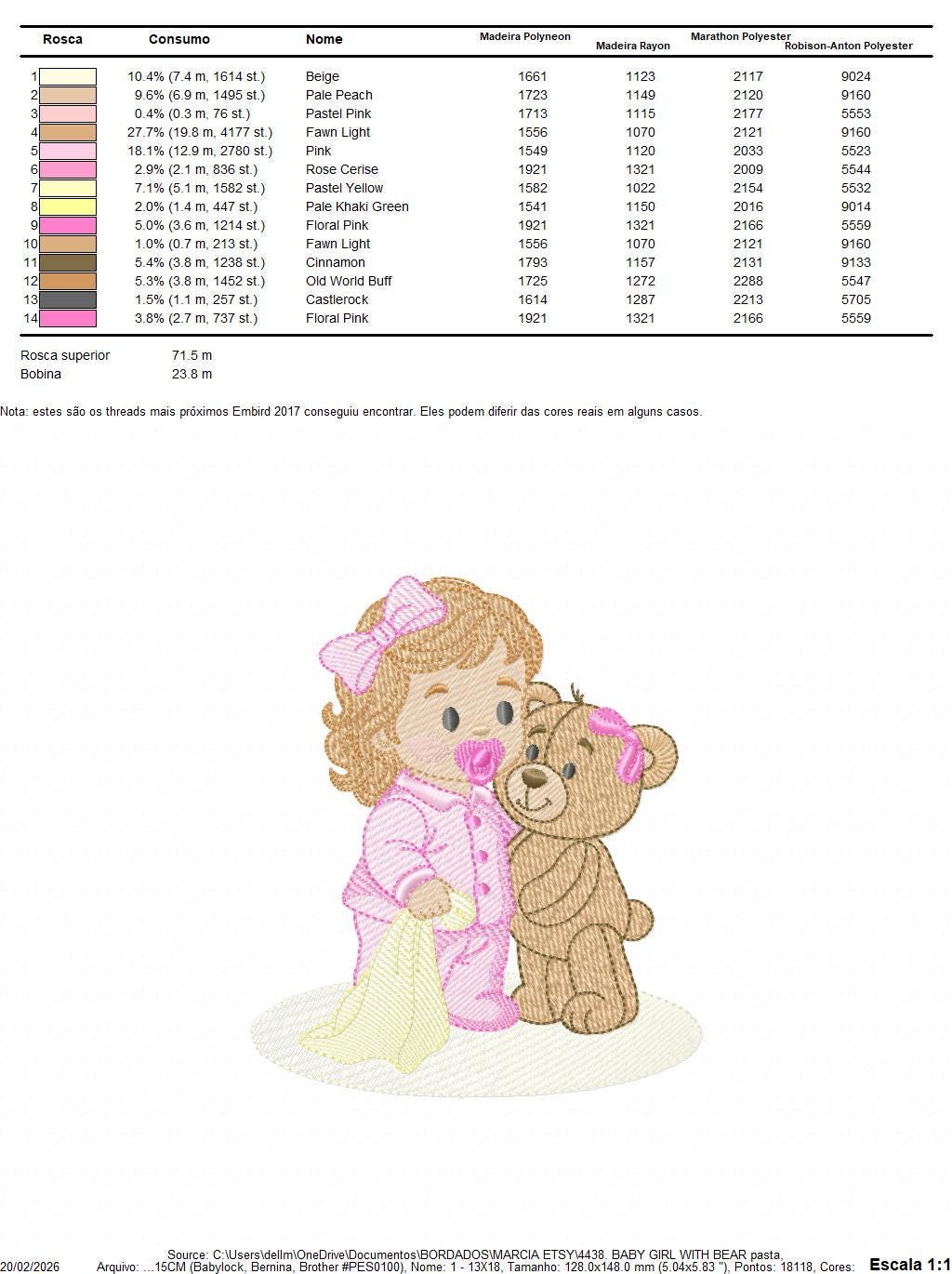 Baby Girl with pacifier and Lovey blankie embroidery designs - Pink Teddy bear machine embroidery pattern - Instant digital download pes jef