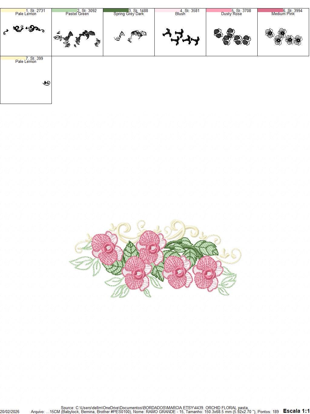 Moth Orchid embroidery designs - Kitchen Towel Flowers machine embroidery pattern - Phalaenopsis Orchid file - Instant digital download pes