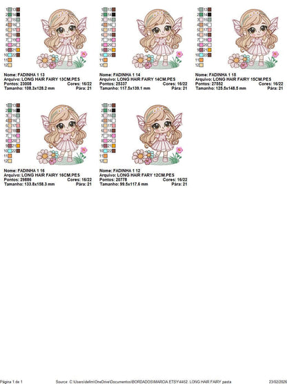 Fairy with flowers embroidery designs - Baby girl with wings and wand machine embroidery pattern - Garden Pixie file - Instant Download pes