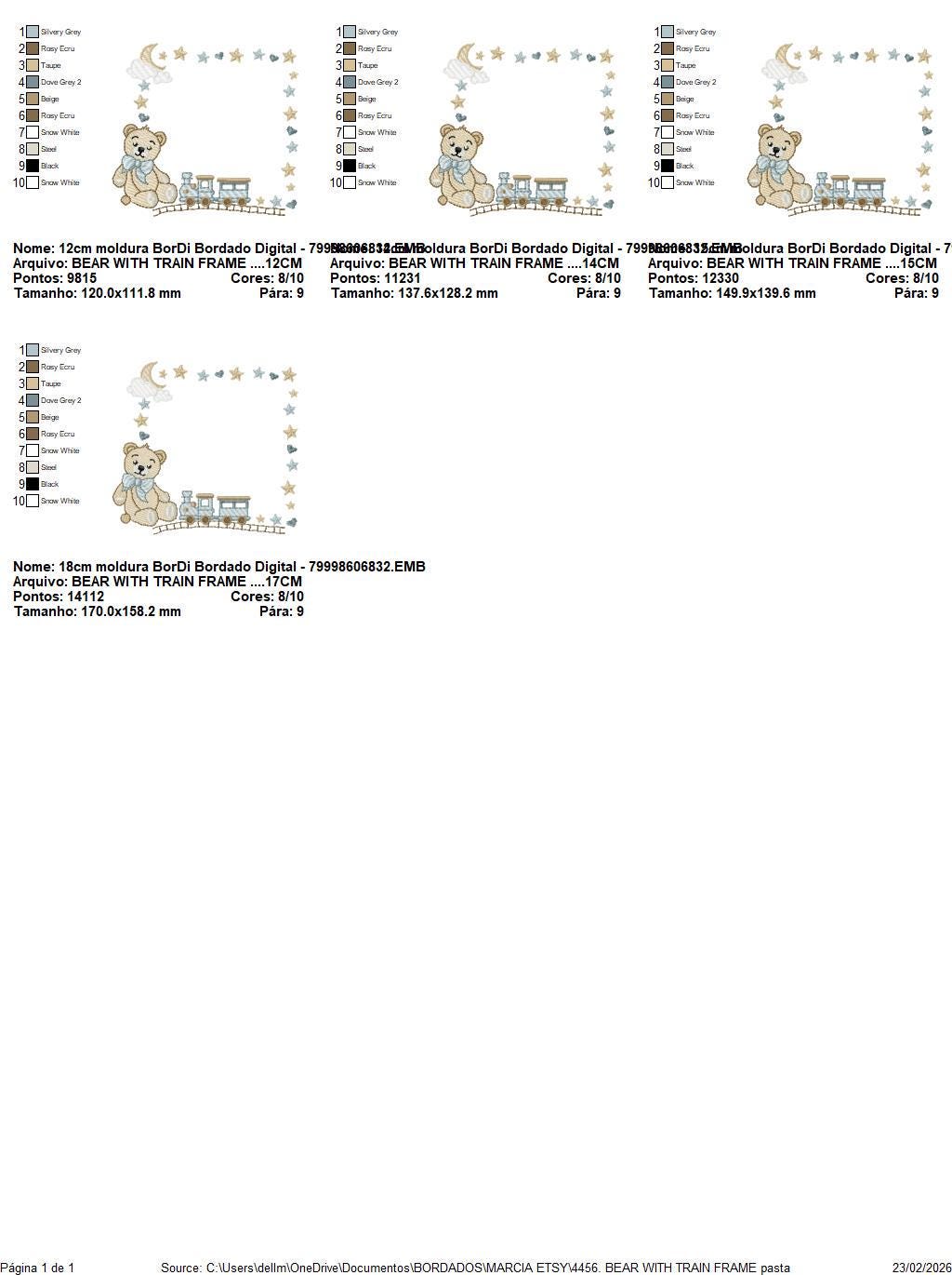 Bear with toy train embroidery designs - Baby boy Teddy with stars and clouds machine embroidery pattern - Instant digital download pes jef