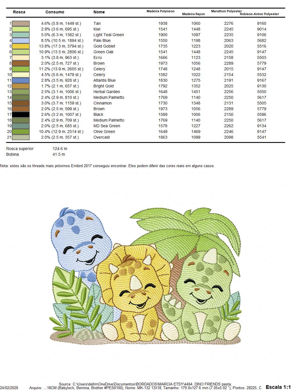 Dinosaur embroidery designs - Dino Friends with trees machine embroidery pattern - Baby boy file Brontosaurus - instant digital download pes