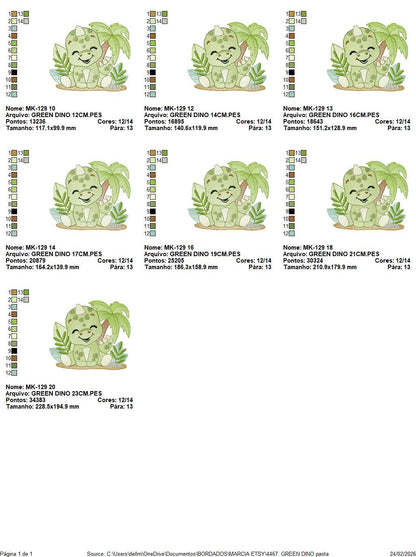 Dinosaur embroidery designs - Dino with butterflies machine embroidery pattern - Tyrannosaurus Baby boy file - instant digital download pes
