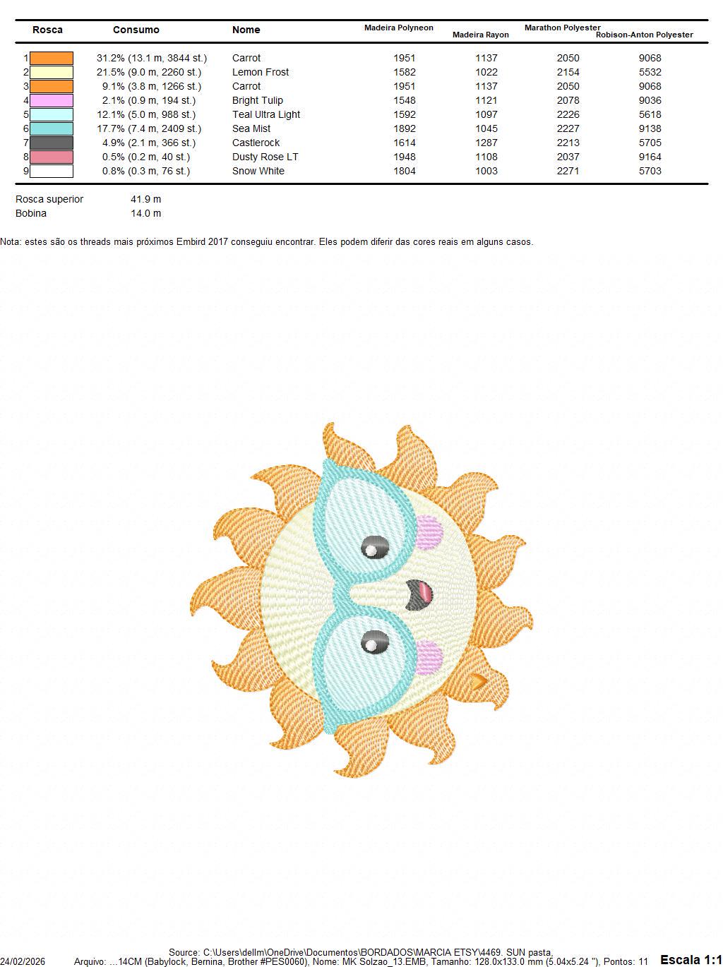 Rainbow embroidery design - Sun cloud and stars machine embroidery pattern - Baby girl and boy file - Instant digital download pes jef dst
