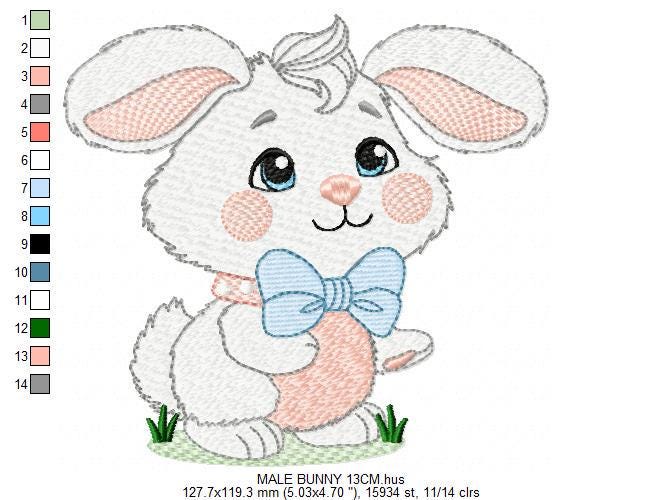 Male Bunny embroidery design - Rabbit with mushrooms with laurel frame machine embroidery pattern - Woodland animal file - instant download