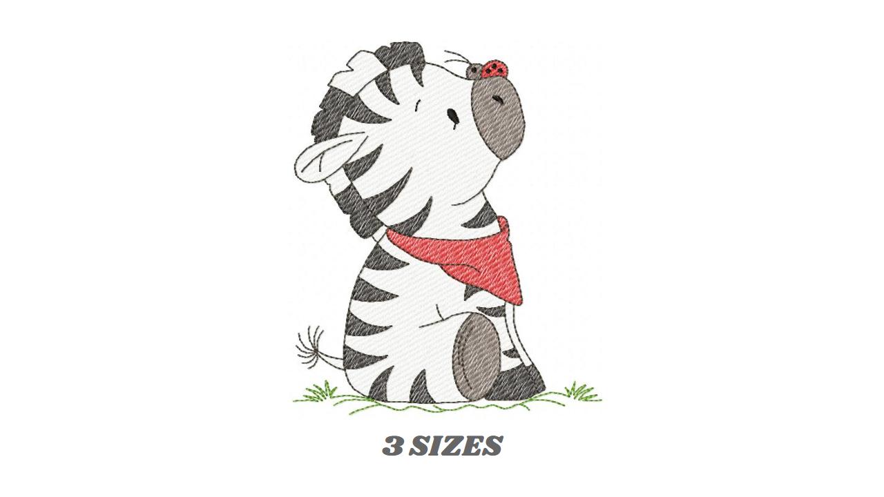 Zebra embroidery designs - Animal embroidery design machine embroidery pattern - Safari embroidery file - instant digital download pes jef