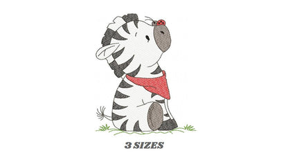 Zebra embroidery designs - Animal embroidery design machine embroidery pattern - Safari embroidery file - instant digital download pes jef