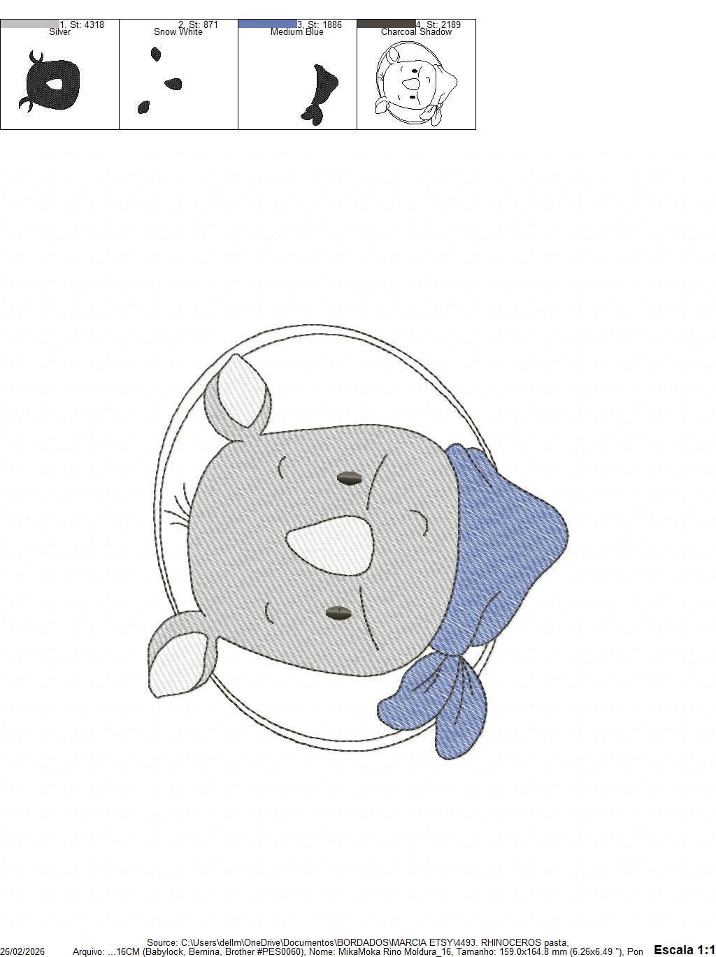Rhino embroidery designs - Animal embroidery design machine embroidery pattern - baby boy embroidery file - girl embroidery download pes jef
