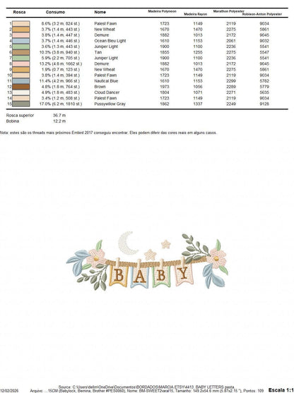 Baby boy and girl line with flags embroidery designs - Newborn machine embroidery pattern - Gender Reveal Party - Instant digital download