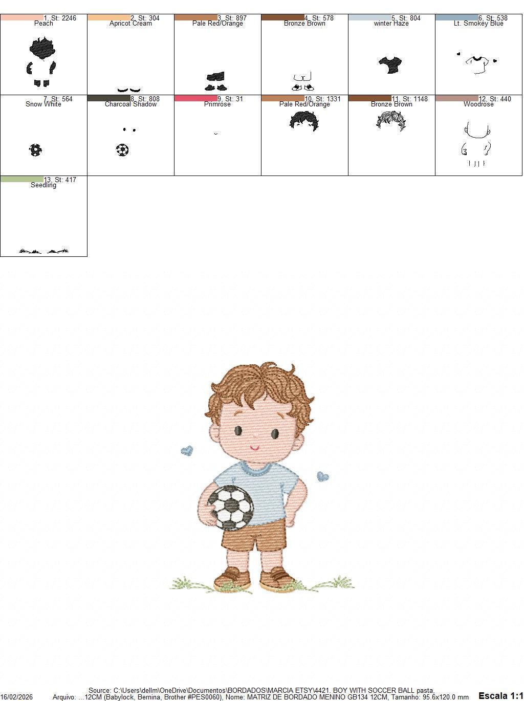 Soccer player embroidery designs - Baby Boy machine embroidery file - Boy with soccer ball file - Instant digital download pes jef dst hus