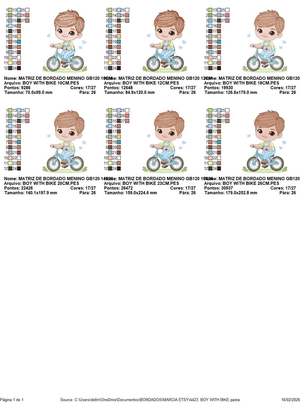 Boy with bike embroidery designs - Baby Boy with bycicle machine embroidery pattern - Cyclist Biker file - Instant digital download pes jef