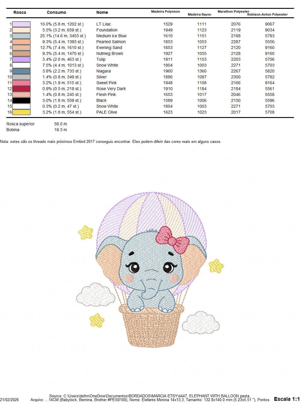 Baby Elephant with hot air balloon embroidery designs - Safari Wild Animal machine embroidery pattern - Baby girl file - Instant download
