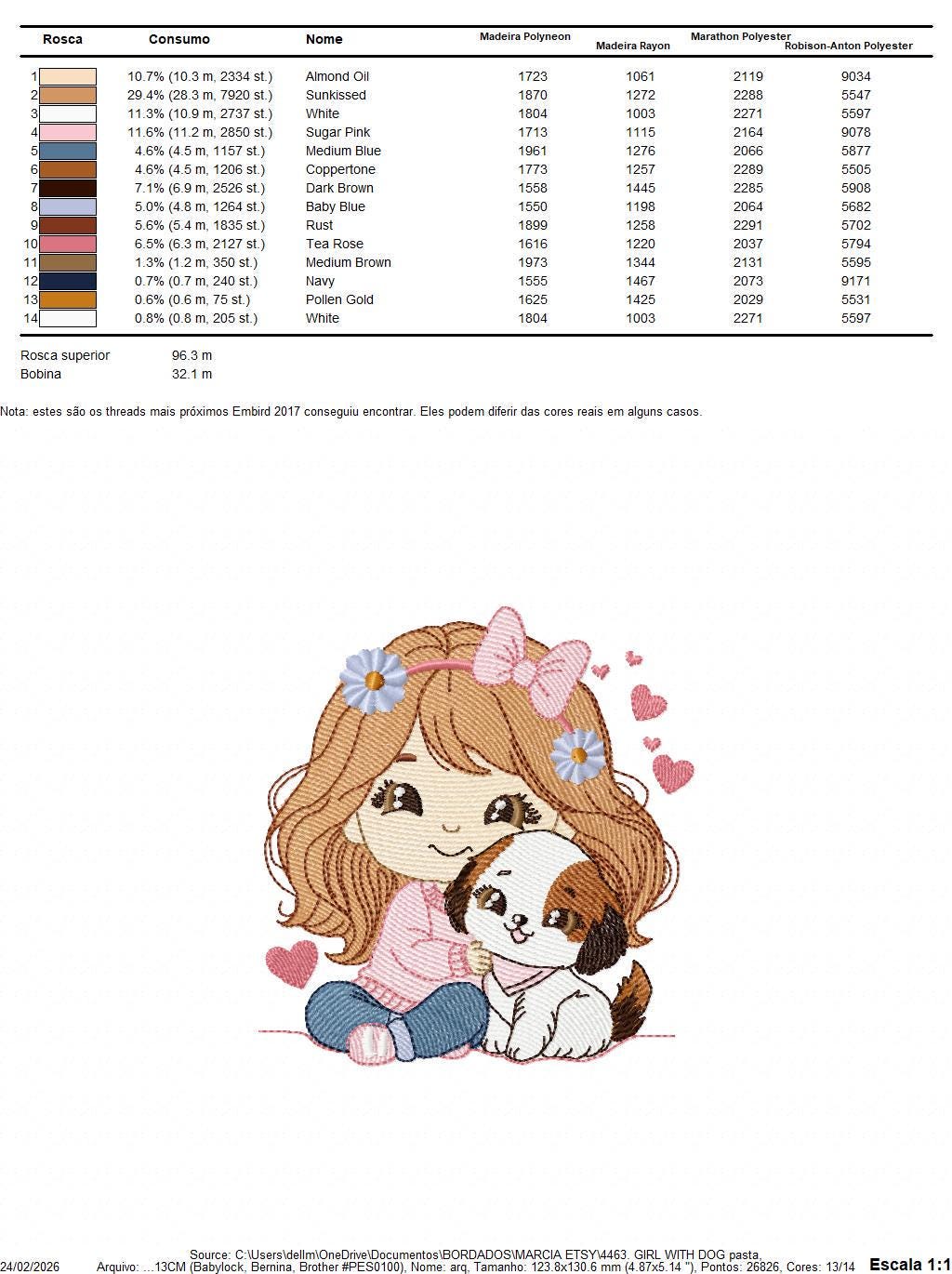 Girl with dog embroidery designs - Girl with long hair and puppy machine embroidery pattern - Girl with pet file - Instant download jef pes