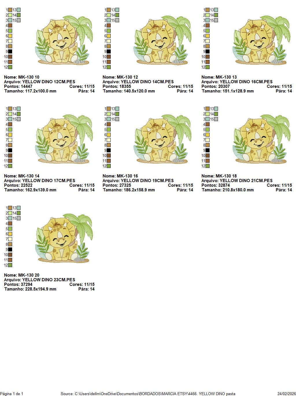 Dinosaur embroidery designs - Dino with flags and birds machine embroidery pattern - Baby Boy Triceratops file - Instant download pes jef