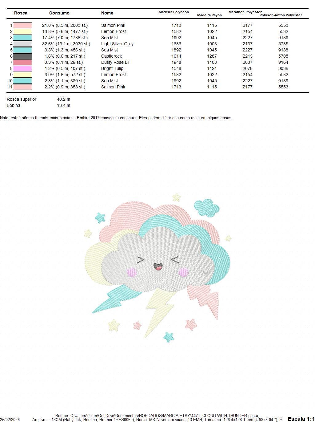 Raining Cloud embroidery design - Cloud with flowers and lace machine embroidery pattern - Cloud with happy face - Instant download pes jef