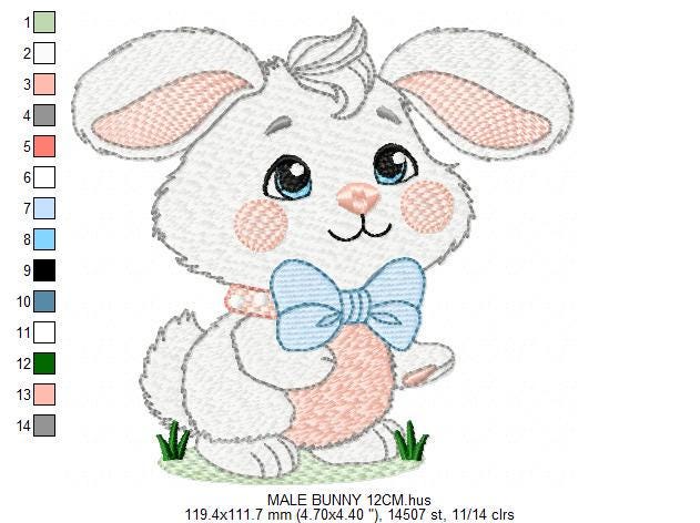 Male Bunny embroidery design - Rabbit with mushrooms with laurel frame machine embroidery pattern - Woodland animal file - instant download