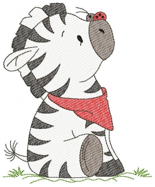 Zebra embroidery designs - Animal embroidery design machine embroidery pattern - Safari embroidery file - instant digital download pes jef