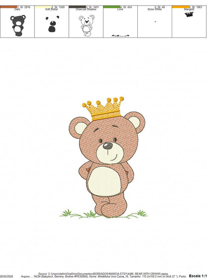 Teddy Bear embroidery designs - Baby boy toy machine embroidery pattern - Cute Bear with bow tie file - Instant digital download pes jef dst