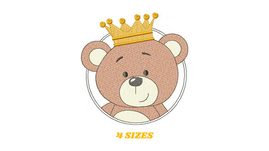 Teddy Bear embroidery designs - Baby boy toy machine embroidery pattern - Cute Bear with bow tie file - Instant digital download pes jef dst