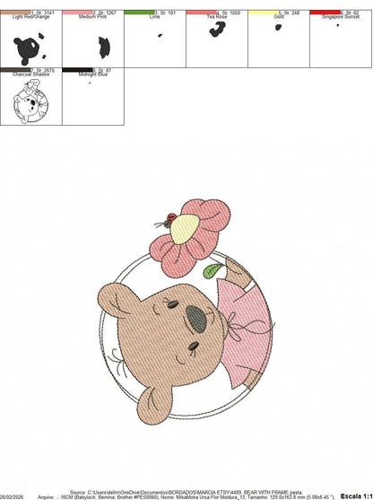 Teddy Bear embroidery designs - Baby boy toy machine embroidery pattern - Cute Bear with bow tie file - Instant digital download pes jef dst