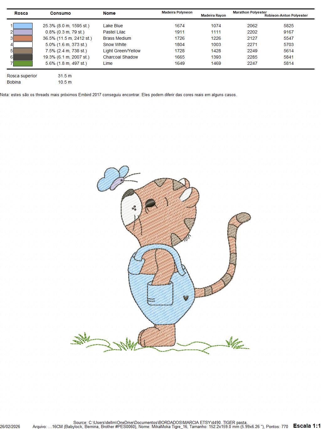 Baby Tiger embroidery design - Forest Wild Animal machine embroidery pattern - Baby Boy file - Instant digital download pes jef dst hus vp3