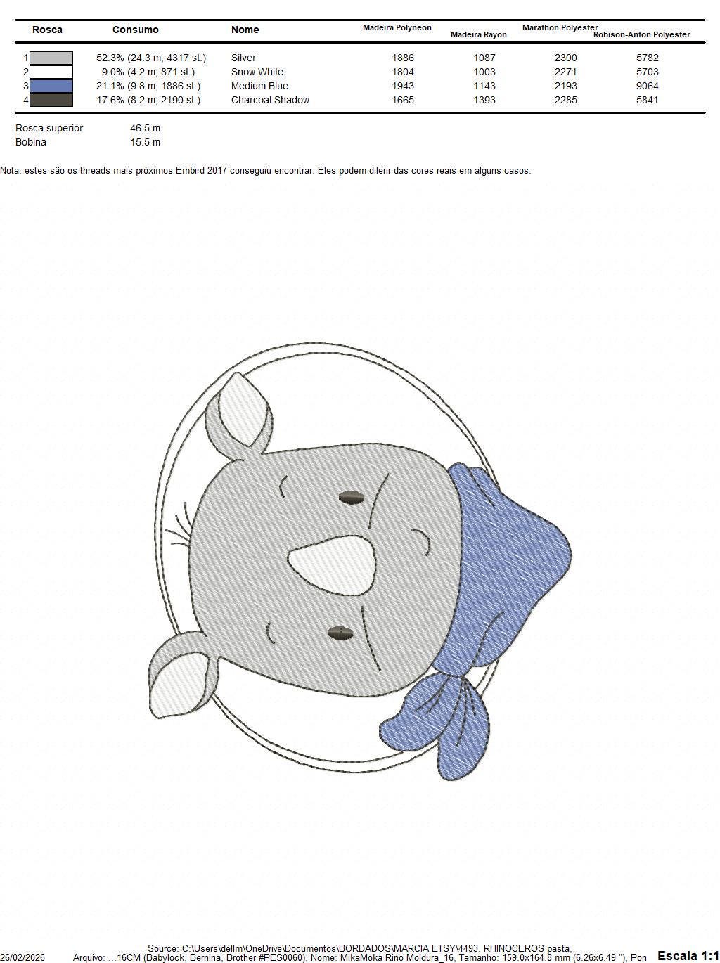 Rhino embroidery designs - Animal embroidery design machine embroidery pattern - baby boy embroidery file - girl embroidery download pes jef