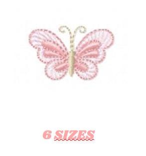 Mini Butterfly embroidery design - Delicate small butterfly machine embroidery pattern - Mini embroidery file - Instant digital download pes