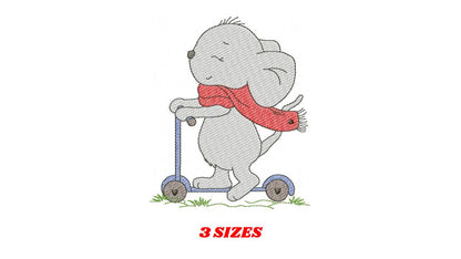 Mouse embroidery designs - Baby boy mouse with diaper machine embroidery pattern - Cute sweet delicate mouse - Instant download digital pes