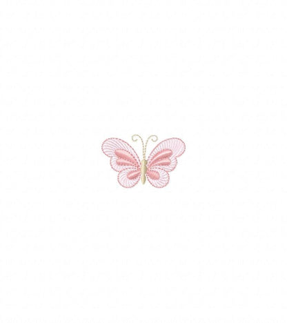 Mini Butterfly embroidery design - Delicate small butterfly machine embroidery pattern - Mini embroidery file - Instant digital download pes