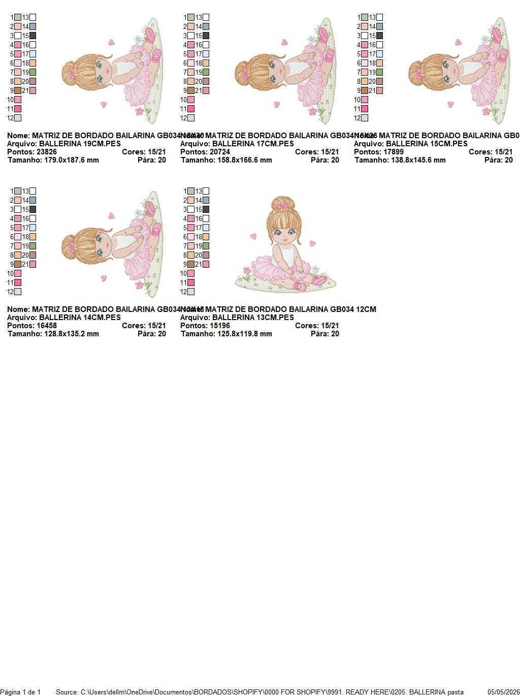 Ballerina embroidery design - Ballet dancer with tutu machine embroidery pattern - Baby girl file - Instant download pes jef dst