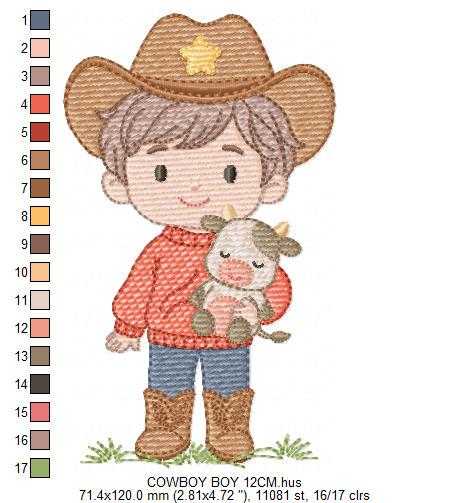 Cowboy embroidery design - Baby boy embroidery designs machine embroidery pattern - Kid embroidery file Cowboy with Horse instant download (Copy) Marcia Embroidery