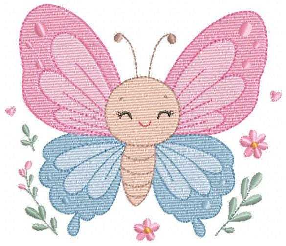 Mini Butterfly embroidery design - Delicate small butterfly machine embroidery pattern - Mini embroidery file - Instant digital download pes (Copy) Marcia Embroidery