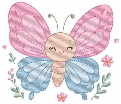 Mini Butterfly embroidery design - Delicate small butterfly machine embroidery pattern - Mini embroidery file - Instant digital download pes (Copy) Marcia Embroidery