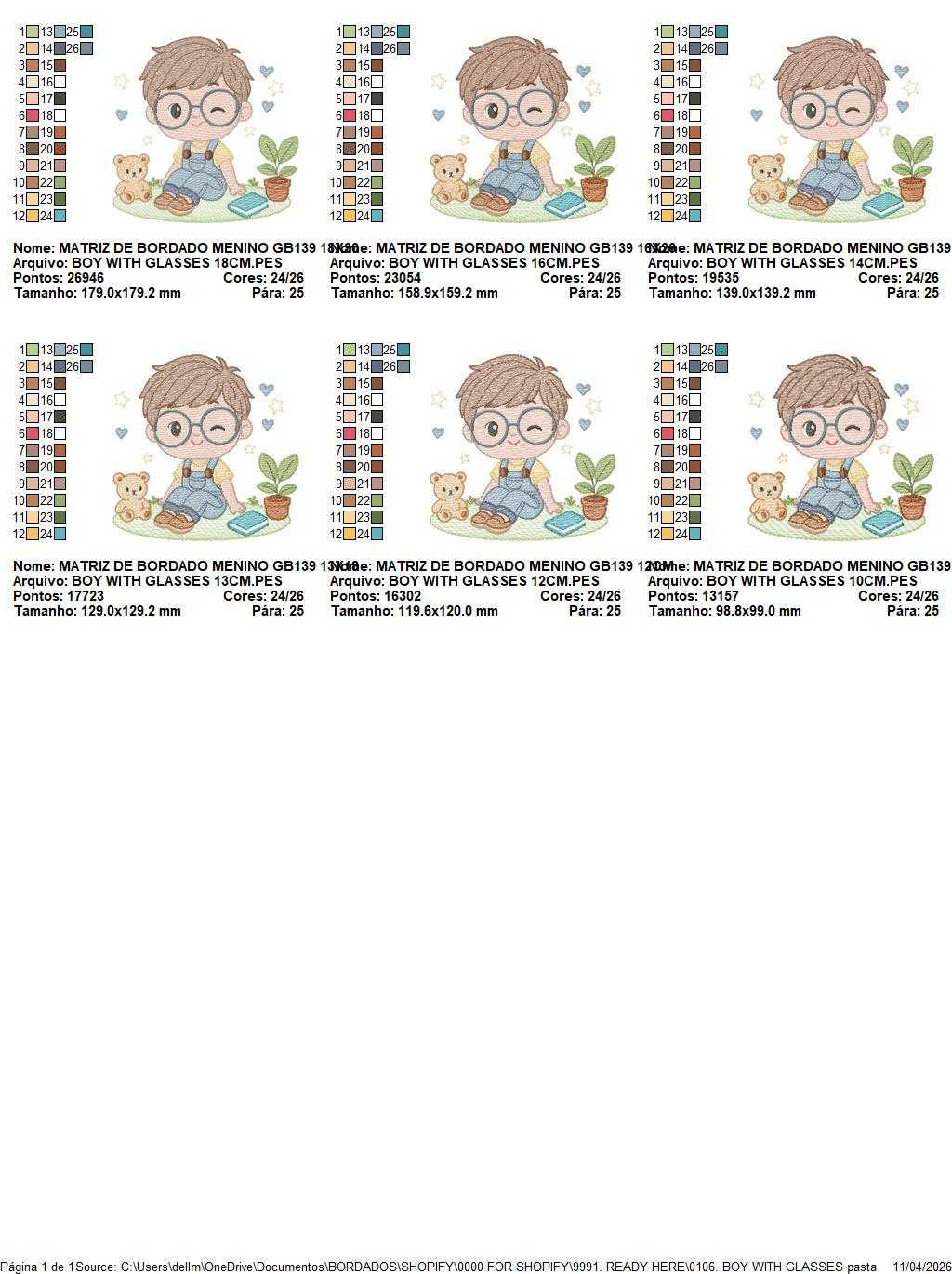 Girl with glasses embroidery designs - Teenager embroidery design machine embroidery pattern - Girl with wavy hair embroidery file download (Copy) Marcia Embroidery