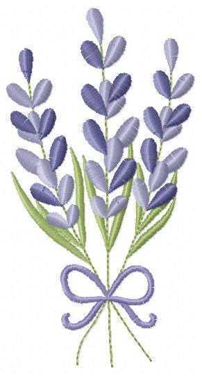 Lavender flowers embroidery design - Flower garden machine embroidery pattern - Floral Kitchen Tea towel - Instant download pes jef (Copy) Marcia Embroidery