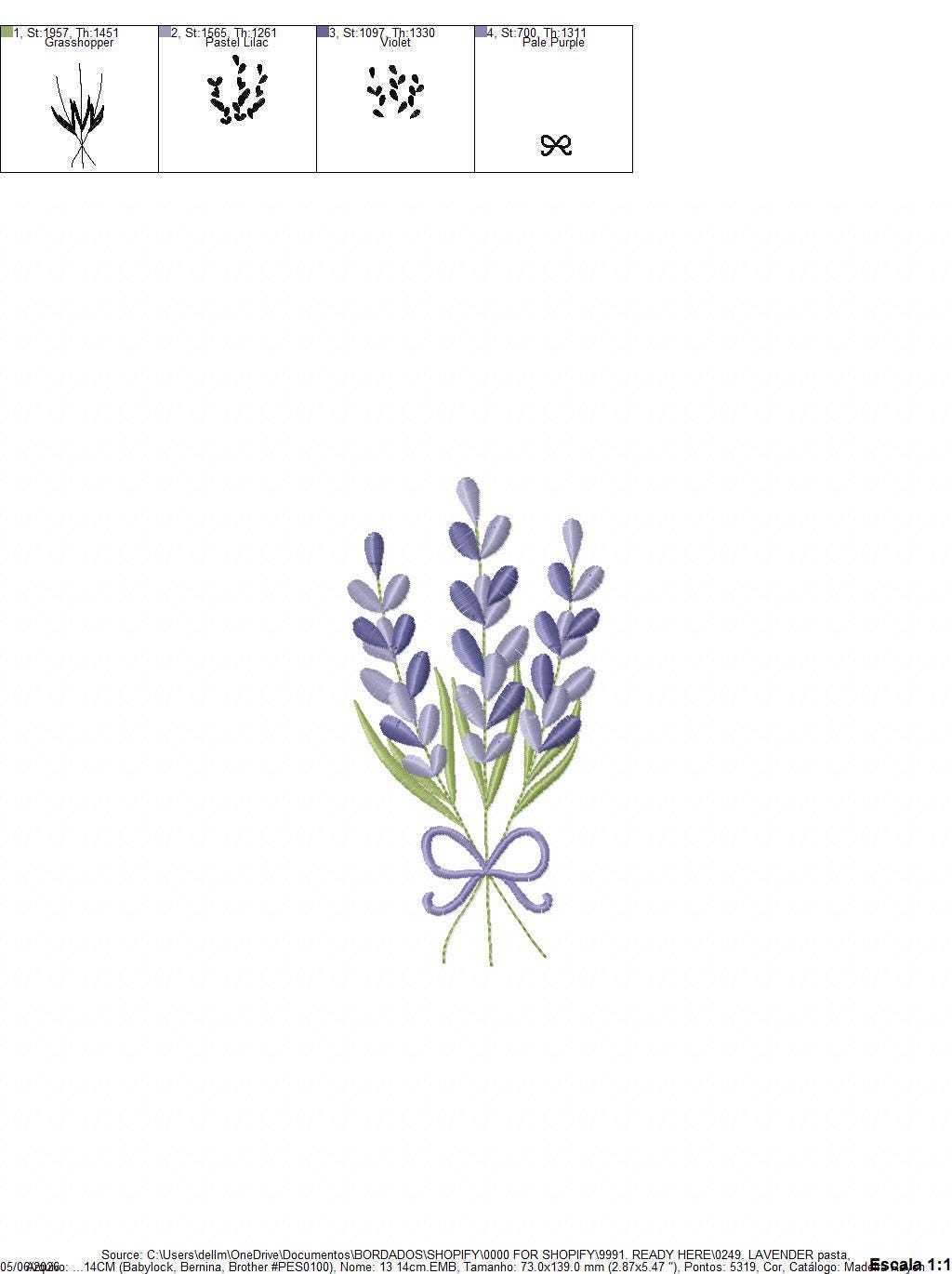 Lavender flowers embroidery design - Flower garden machine embroidery pattern - Floral Kitchen Tea towel - Instant download pes jef (Copy) Marcia Embroidery
