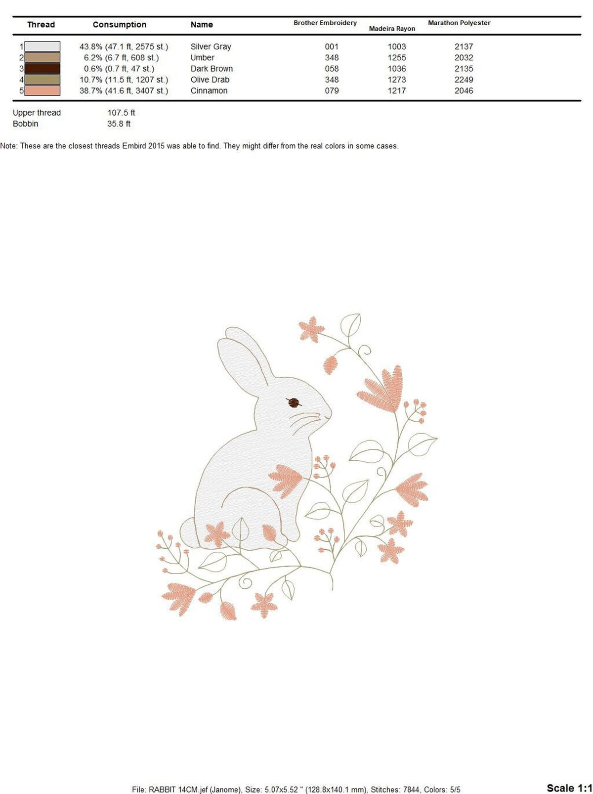 Small centered motif on white background, minimal nursery bunny embroidery, baby bunny embroidery design for machine embroidery instant download