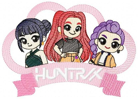 KPop Demon Hunters embroidery design - Kpop Warriors machine embroidery patterns - Baby girl file - Instant digital download - Marcia Embroidery