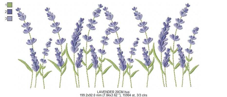 Lavender flowers embroidery design - Flower garden machine embroidery pattern - Floral Kitchen Tea towel - Instant digital download pes jef - Marcia Embroidery